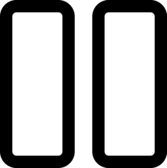 Pause Multimedia Outlined Button Line Art Svg Vector, Free Vectors File